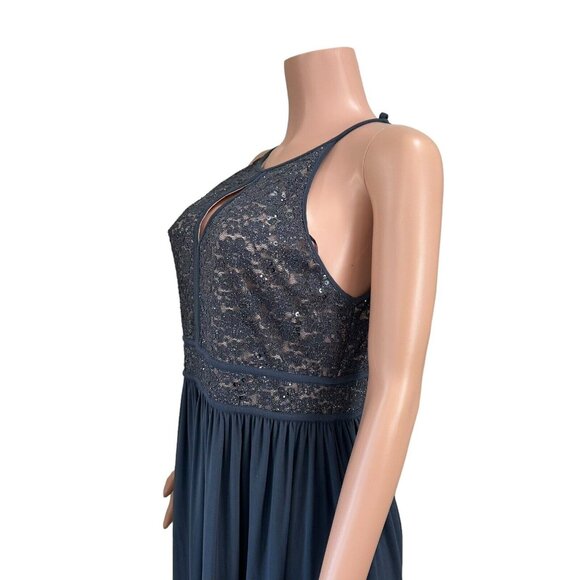 Night Way Collections Navy Blue Maxi Dress - Picture 8 of 14